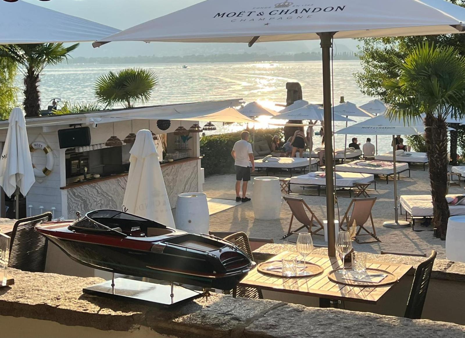 Riva Beach Club I Boutique Hotel I Restaurant Gambarogno Dış mekan fotoğraf