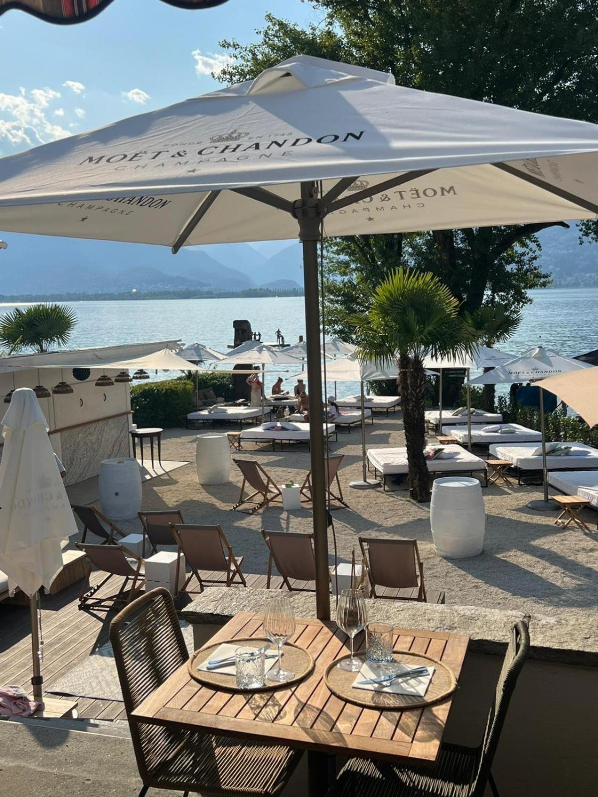 Riva Beach Club I Boutique Hotel I Restaurant Gambarogno Dış mekan fotoğraf
