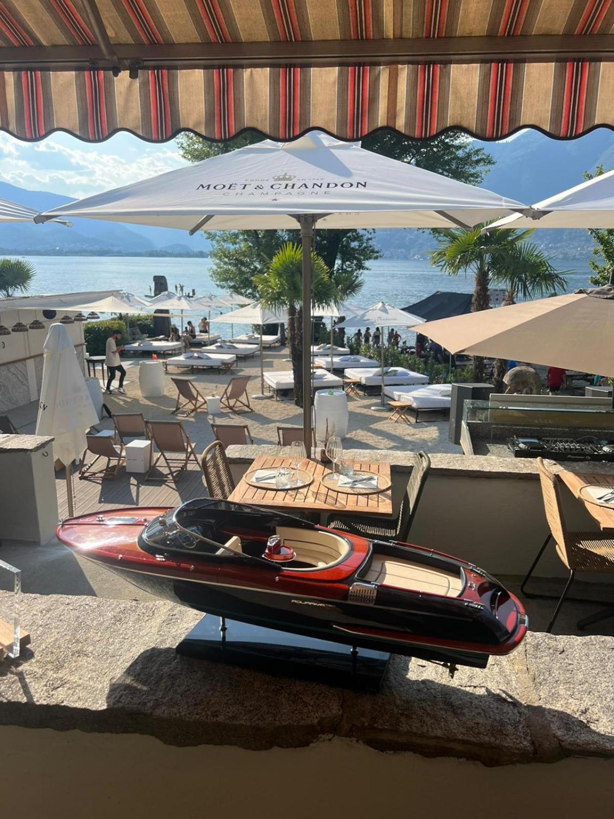 Riva Beach Club I Boutique Hotel I Restaurant Gambarogno Dış mekan fotoğraf