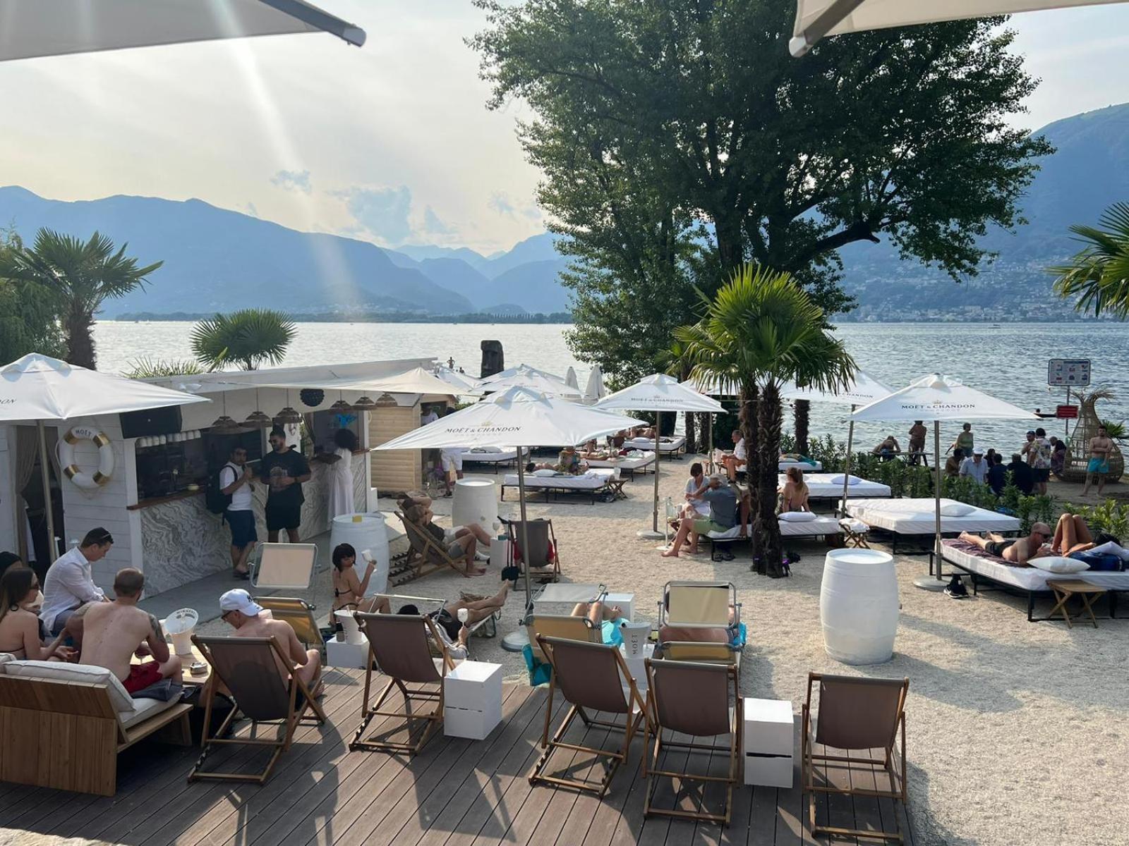 Riva Beach Club I Boutique Hotel I Restaurant Gambarogno Dış mekan fotoğraf