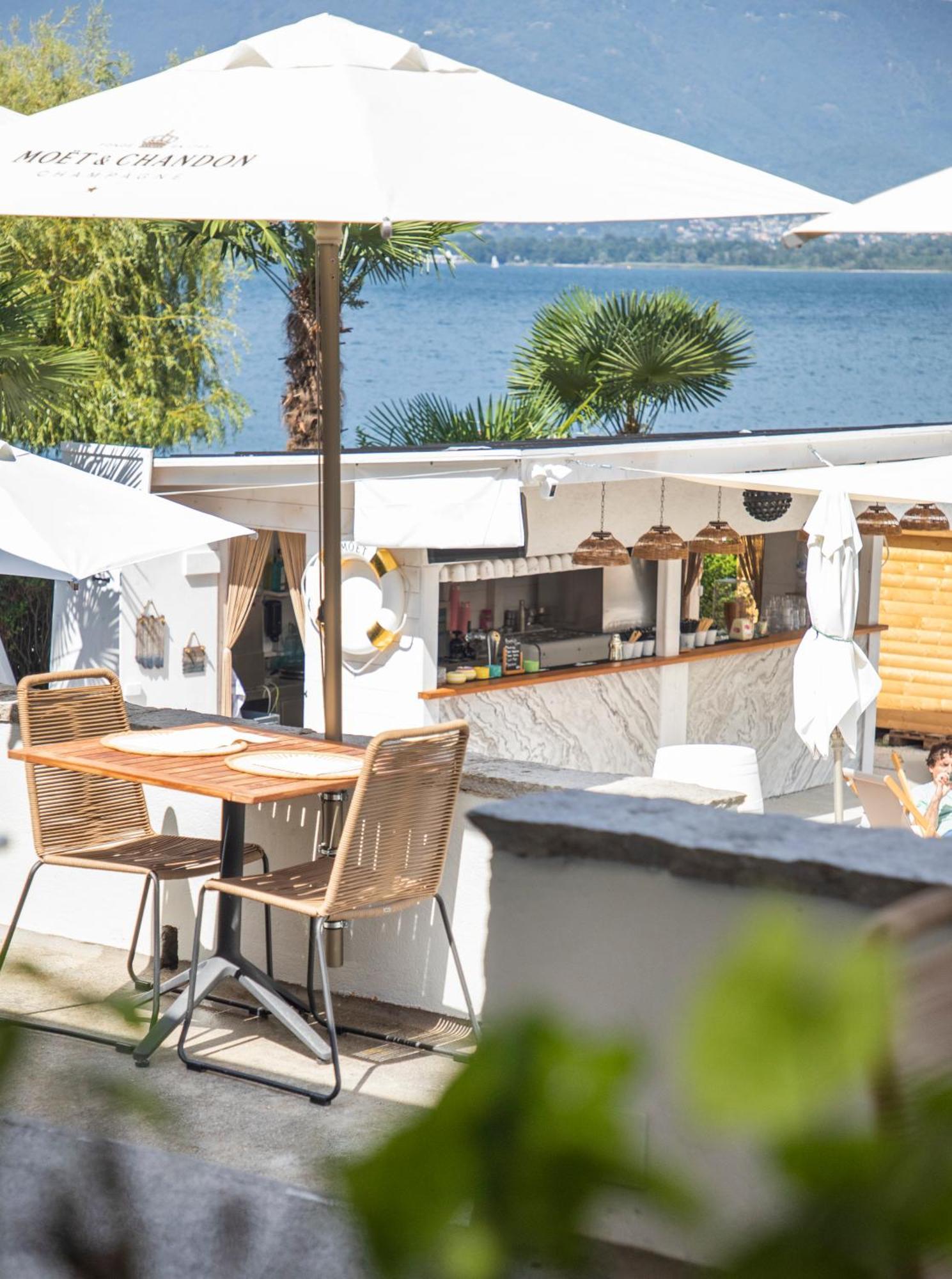 Riva Beach Club I Boutique Hotel I Restaurant Gambarogno Dış mekan fotoğraf