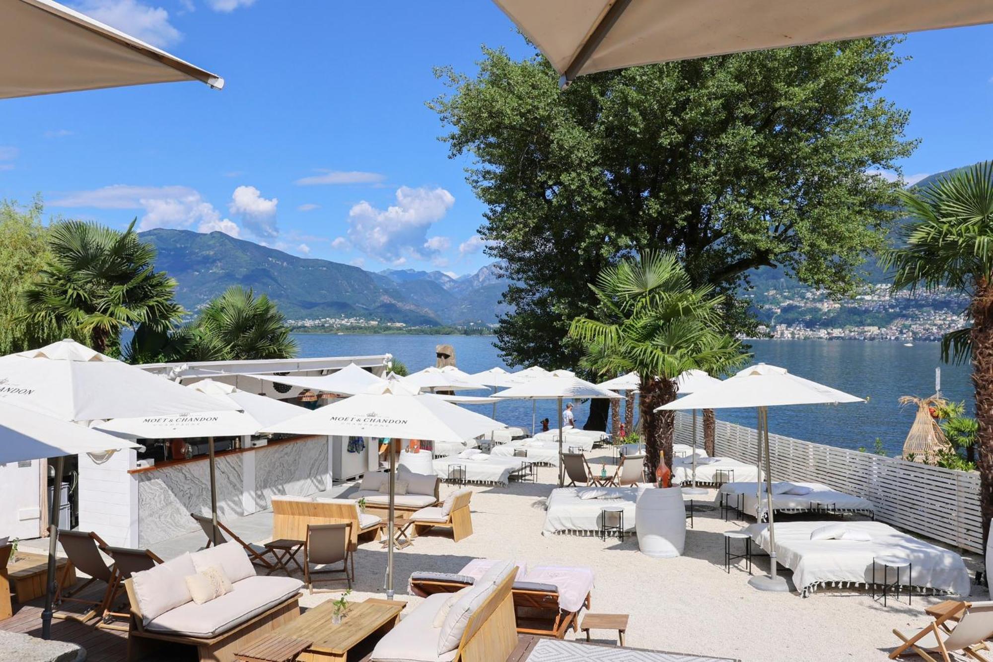 Riva Beach Club I Boutique Hotel I Restaurant Gambarogno Dış mekan fotoğraf
